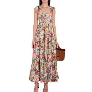 Zimmermann Mae tie shoulder sundress